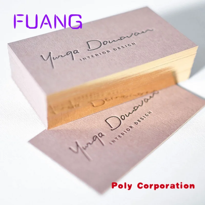 

Luxury Letterpress Greeting Card Foil Hot Stamping Embossing Greeting Business Card With Custom Logo Printing