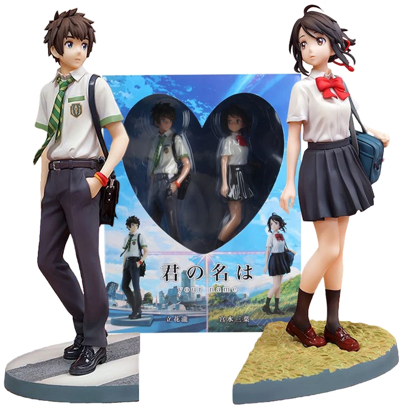 Фигурка из аниме Tachibana Taki & Miyamizu Mitsuha, 22 см, фигурка из фильма «Ваше имя», японская фигурка, коллекционная кукла, игрушки, подарки