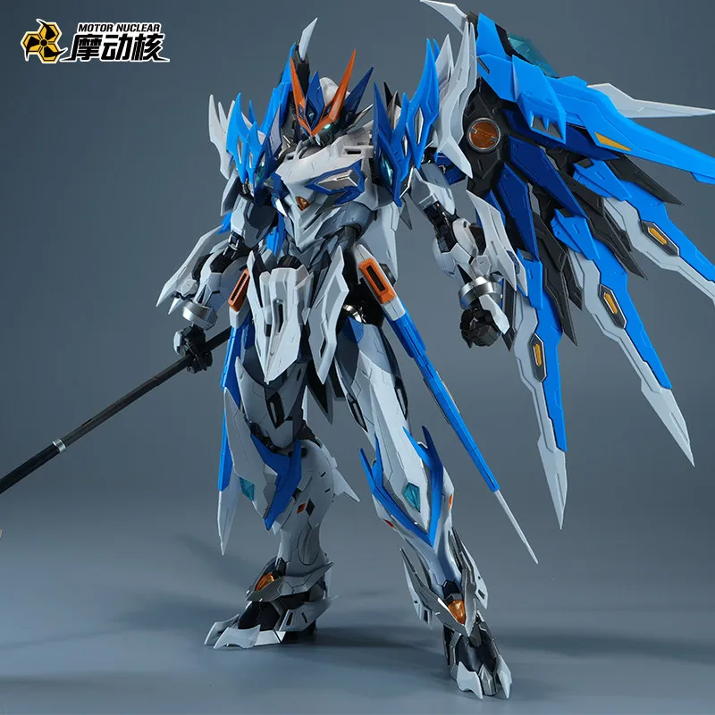 Фото Моторная ядерная модель BAIQI WEIWU Color MG 1/100 MNP-XH01W BAI QI Toys Сборка Модель Комплект Фигурки Робот Пластиковые Подарки №3