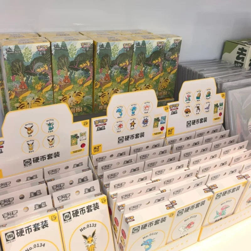 Фото В наличии оригинальная китайская коллекционная карточная игра PokéMon Ptcg, сборная 151 Vol.4 Ju Booster Pack 151, коллекционная карточка для монет №5