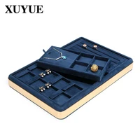 new jewelry props blue metal tray necklace ring jewelry look pallet jewelry storage display display plate