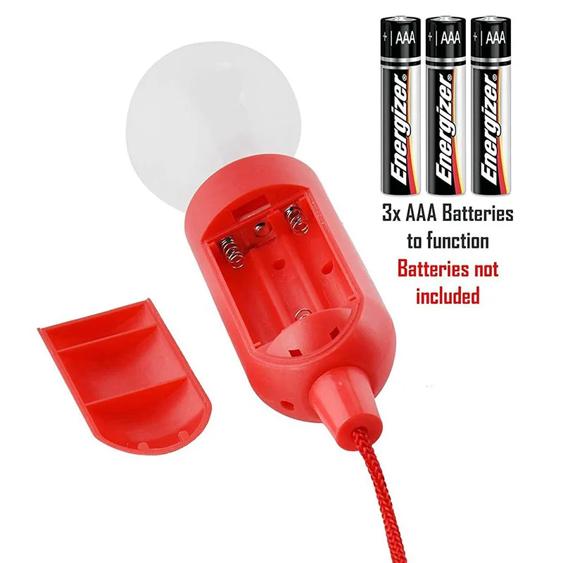 Портативная Светодиодная лампа на шнуре питание от батарейки подвесной ночник