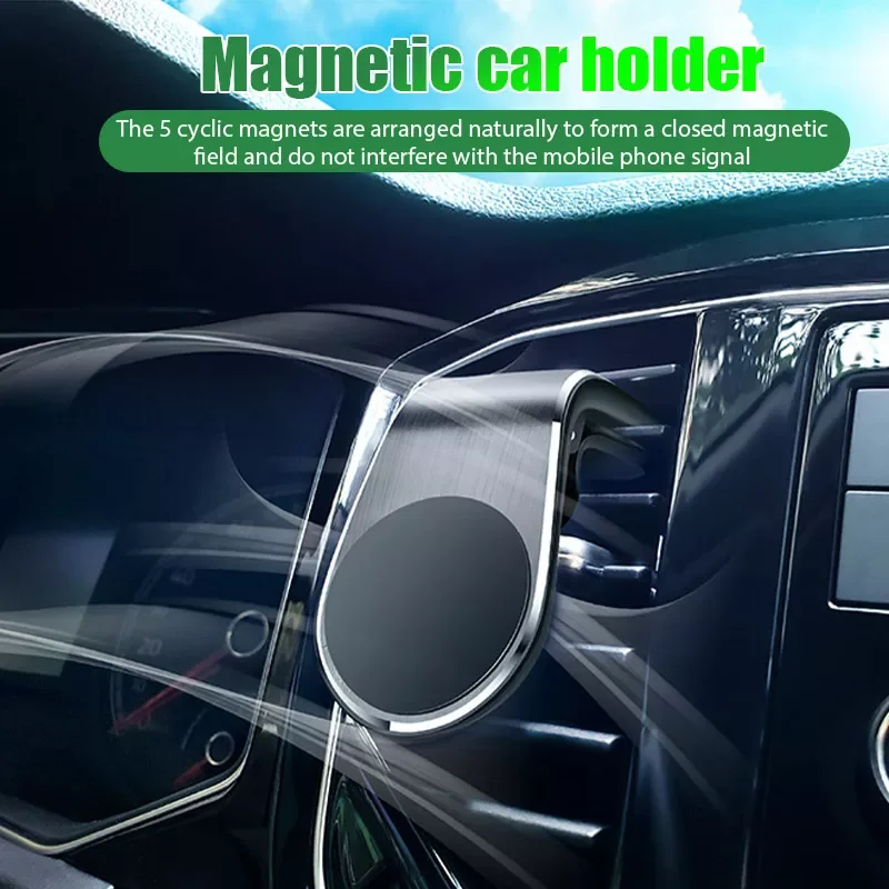 

shape Magnetic Phone Holder in Car Stand Magnet Cellphone Bracket Car Magnetic Holder for Phone for iPhone Samsung Huawei