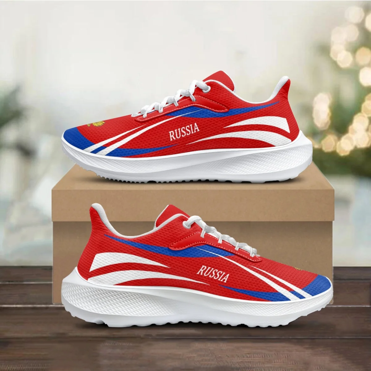 

Flats for Women Russia Flag Design Summer Sneakers Outdoor Wear-resistant Non-slip Running Shoes Footwear Print On Demand 2023