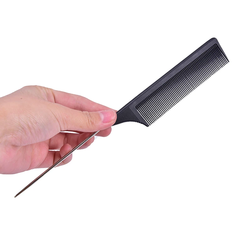 

Гребень из углеродного волокна с кончиком для укладки, антистатические гребни для парикмахерских, спутанные прямые волосы, искусственная к...