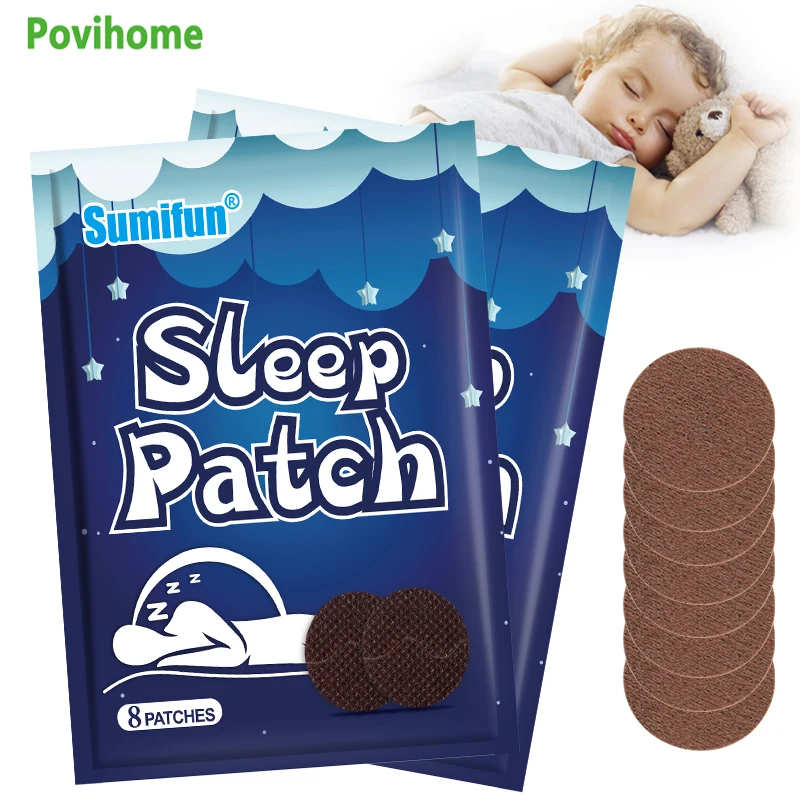 

8Pcs Sumifun Insomnia Treatment Plaster Sleeping Patch Sleepless Aid Soothe Nerves Chinese Medicine Sticker Relaxing Health Care