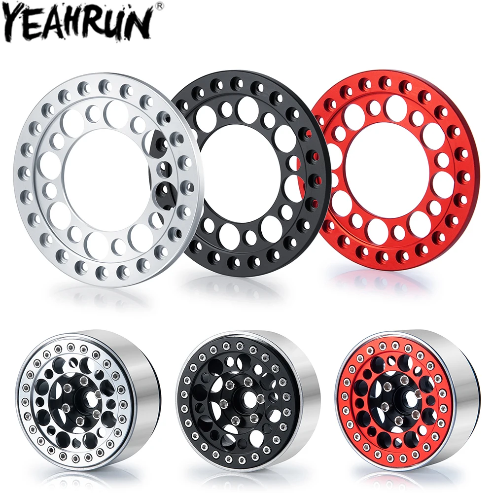 

Кольца для колес YEAHRUN 1,9 и 2,2, обод колес 1/10 RC Crawler Axial SCX10 90046 Wraith 90018 Traxxas TRX4, 4 шт.