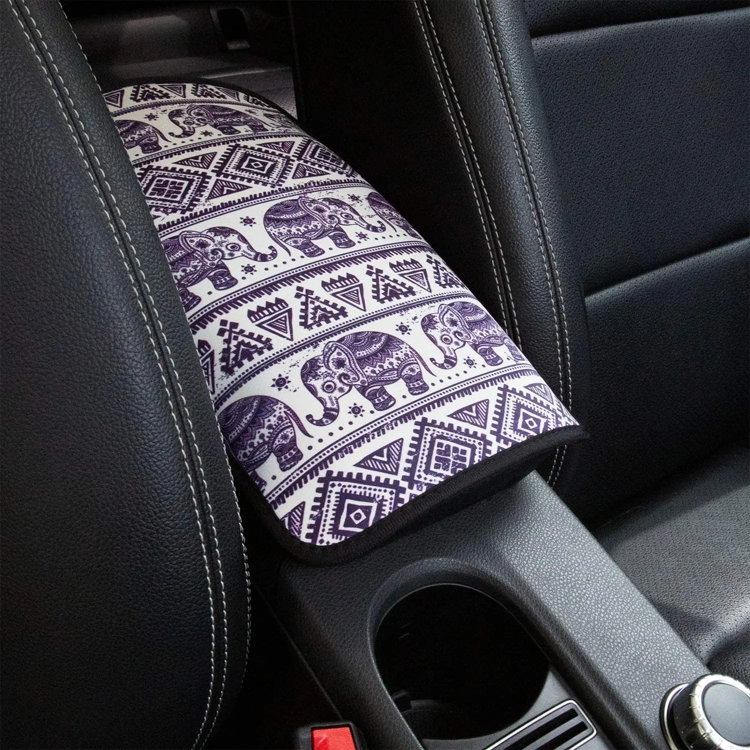 

Center Console Armrest Cover Pad, Universal Fit Soft Comfort Center Console Armrest Cushion for Car, Stylish Pattern Design