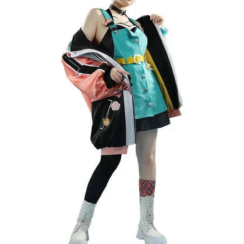 [На заказ] Vtuber Nijisanji Igarashi Rika Косплей Костюм Хэллоуин наряды игра Youtuber одежда