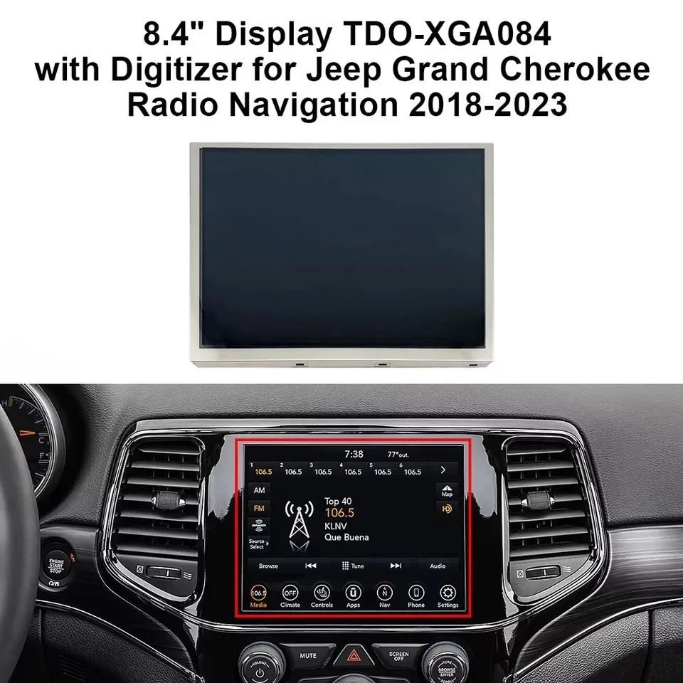 Дисплей приборной панели 8 4 дюйма для Jeep Chrysler Dodge радионавигационная панель TDO-XGA084