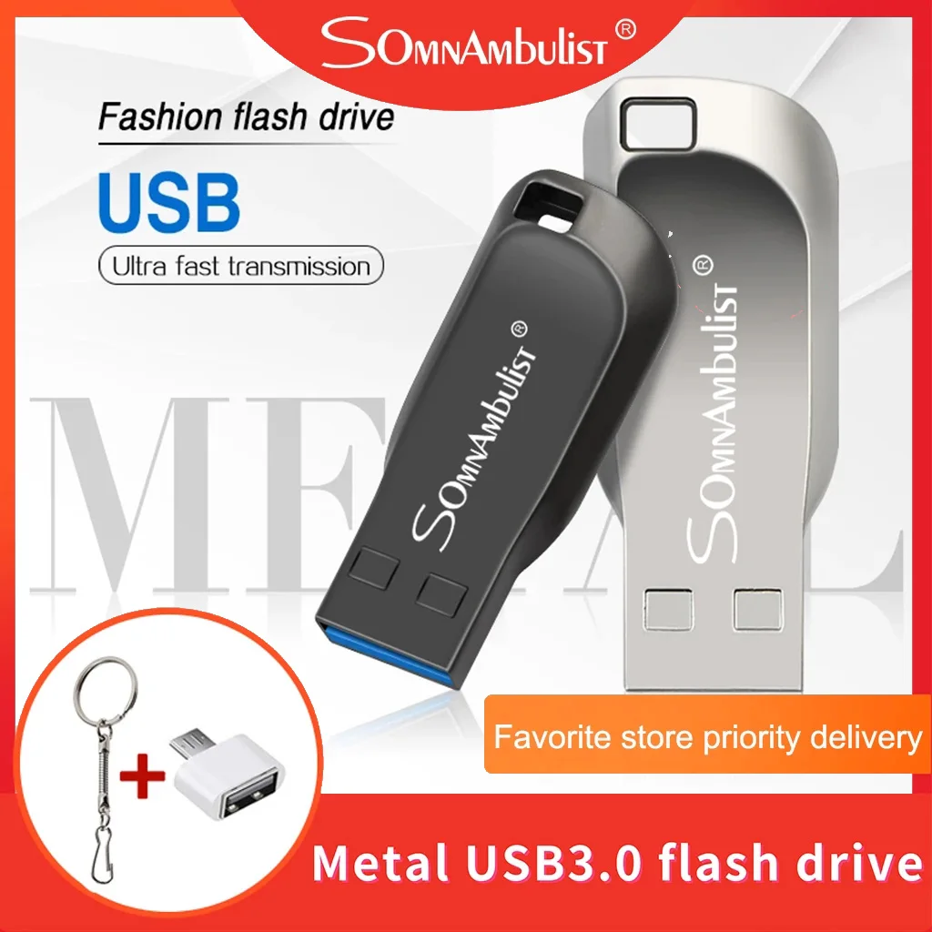 USB flash drive written test drive high-speed drive metal disk pen u memo cel USB 3.0 stick gift free logo mobile phone/car 4gb