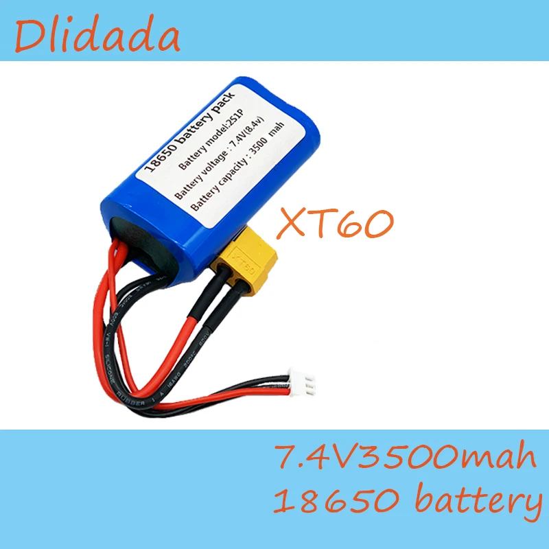 

New Lithium-ion Battery 7.4 V 3500MAH 2S1P Use Single Cell NCR18650GA Combination Suitable for Different Drones