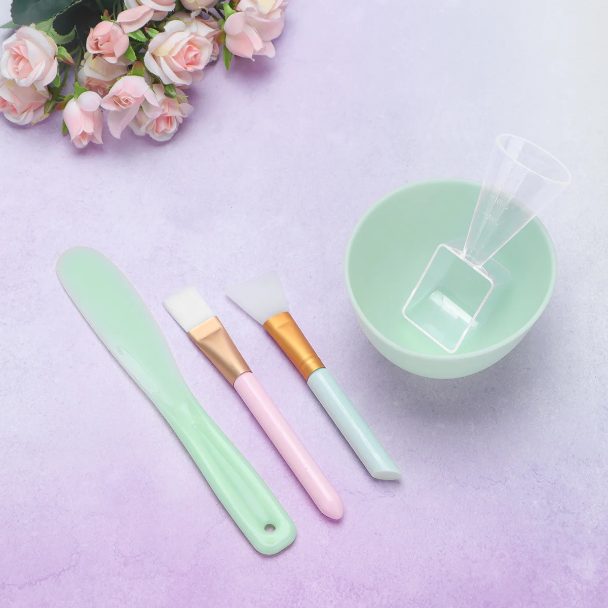 

5pcs Assorted Tools Brush Mixing Bowl Nylon Brush for Students