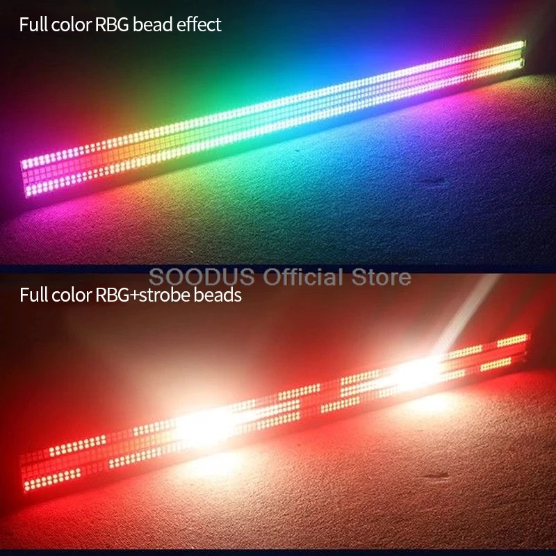 Светодиодные длинные полосы 600 Вт стробоскопические RGB-светильники сценическое