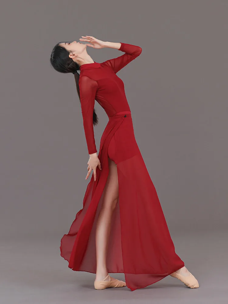 Женский костюм для танцев на Хэллоуин однотонное Сетчатое современное платье в