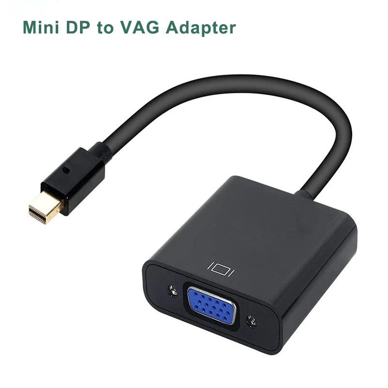 Adaptador Mini DP a VGA 1080p, puerto de pantalla a VGA, cable...