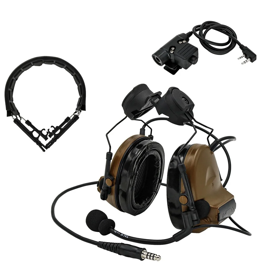 

NEW Helmet Bracket Edition Tactical headset and Tactical PTT u94ptt and Military headset Peltor Comtac Headband CB