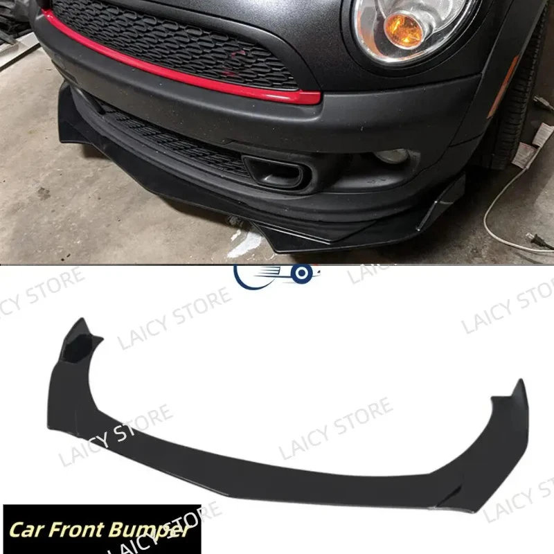 Фото Накладка на передний бампер LAICY для Mini Cooper R53 R56 R58 R60 F56 F60, комплект обвеса, диффузор, спойлер, защита от царапин №1