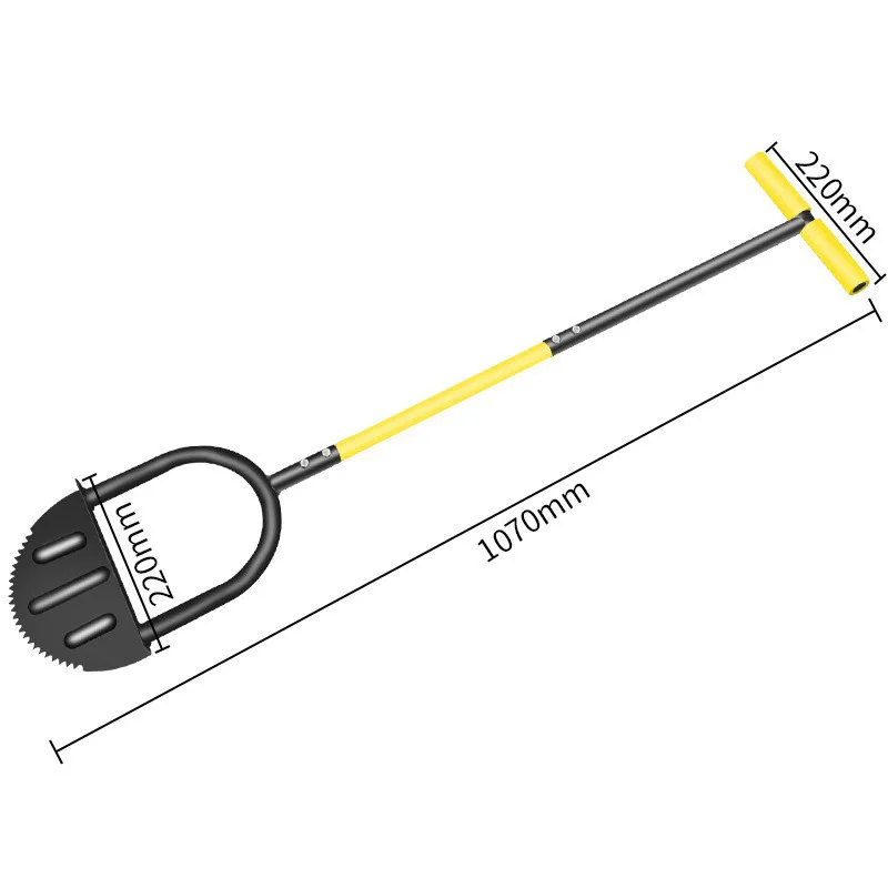 Ручная Лопата для стрижки Луны с ручкой машина зубчатый резец инструмент лужайки
