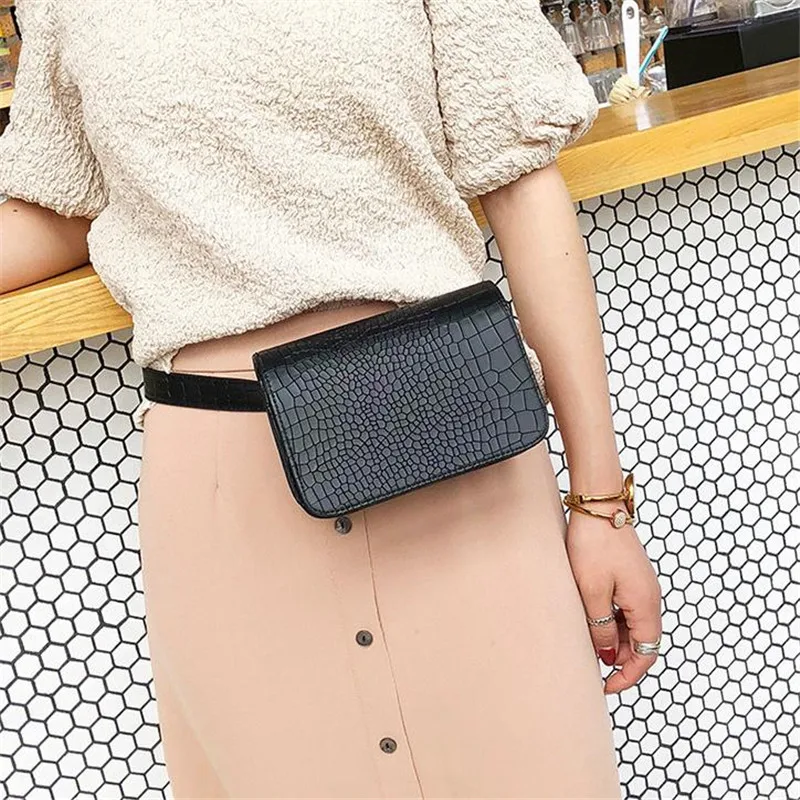 

Fashion Alligator Pattern Waist Pack Women PU Leather Adjustable Belt Bag Waist Pack Wallet Crossbody Bag Ladies Bags 2022