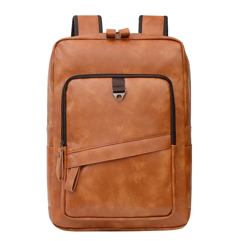 

Дорожные школьные рюкзаки из искусственной кожи для мужчин и женщин, повседневные школьные ранцы в стиле ретро для отдыха, сумки для подростков и студентов, 2023