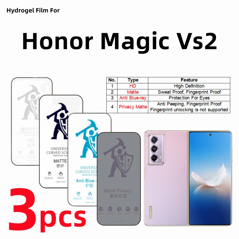 3 шт. Гидрогелевая Защитная пленка для Honor Magic Vs2
