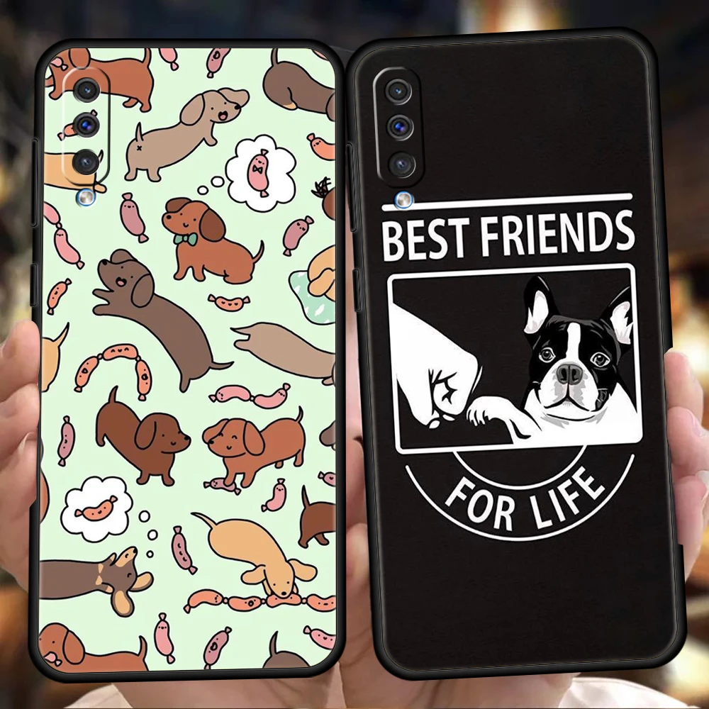 

Dog French Bulldog Phone Case for Samsung Galaxy A42 A22 A12 5G A02 A03 A04 A04S A50 A70 A10 A20 A30 Silicone Cover Shell Capas