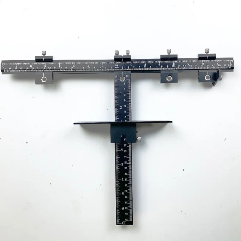 Cabinet Hardware Jig Aluminum Alloy Adjustable Template for Fast Accurate Installation Door Drawer Knob Pull Handle Drill Guide