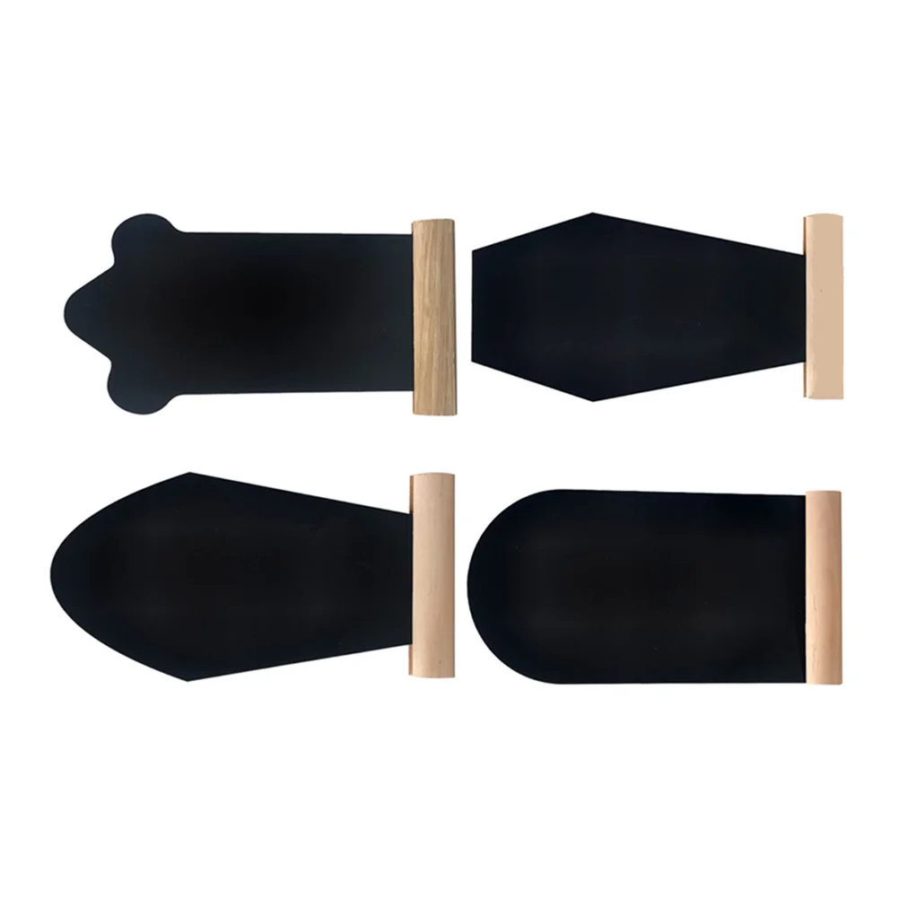 4 шт. деревянные надгробия украшения эмблемы для досок поделки пасхальный мел
