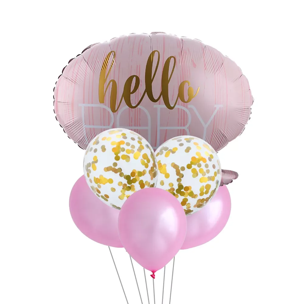 

1set Pink Blue Baby Balloon Set 1st Birthday Party Decorations Kids Happy Birthday Balloon Baloons Boy Or Girl Gender Reveal