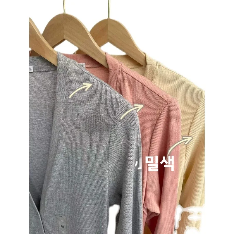 8880 350 Bannelu женский длинный вязаный драпированный кардиган однотонный