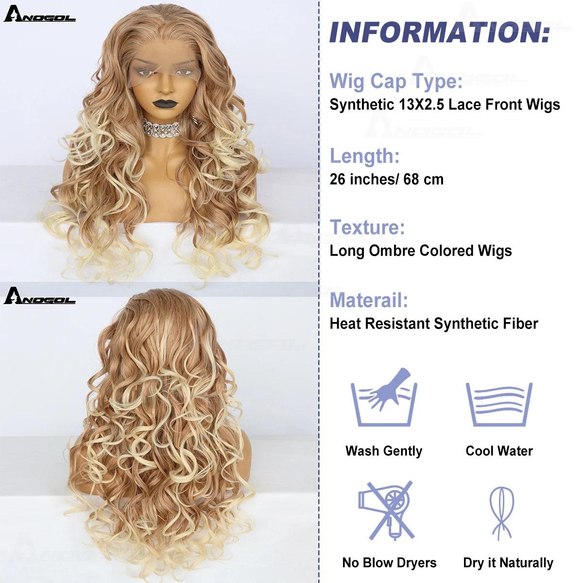 Рисунок 2 - ANOGOL синтетические блонд Омбре