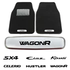 Автомобильные напольные коврики с металлической эмблемой для Suzuki wagr Vitara SX4 Swift Samurai кролик Kizashi IGNIS толстые грандиозные Vitara Ertiga