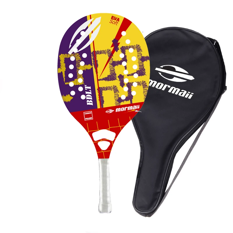 Бренд Carbono 3K Raquetes M профессиональная ракетка для пляжного тенниса мягкая Mormaii EVA