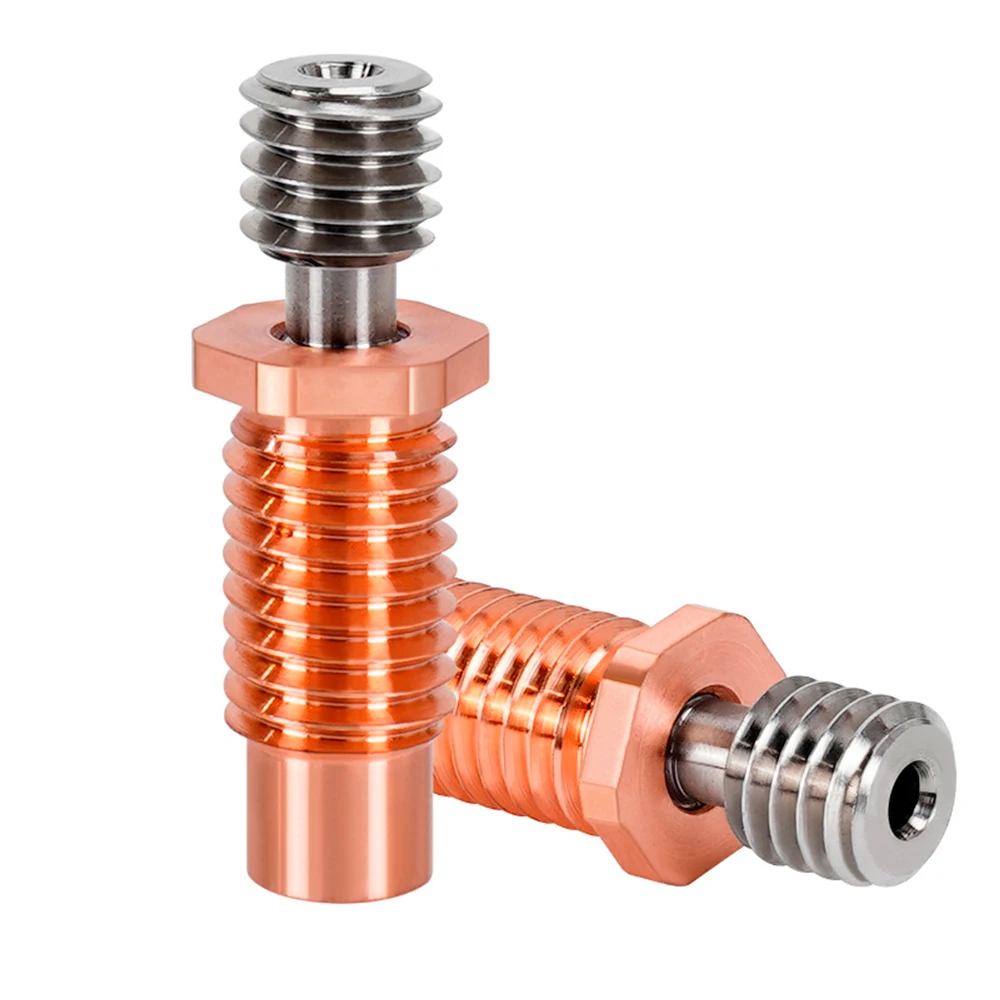 

New Bi-metal E3D V5 V6 Heatbreak Throat Hotend Heater Block For Prusa i3 MK3 1.75MM Metal Filament Tube 3D Printer Parts