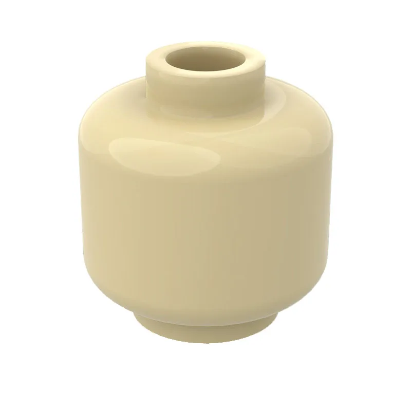 10pcs DIY MOC For 3626 Building block figures parts Body Part Head (Plain) - Blocked Open Stud