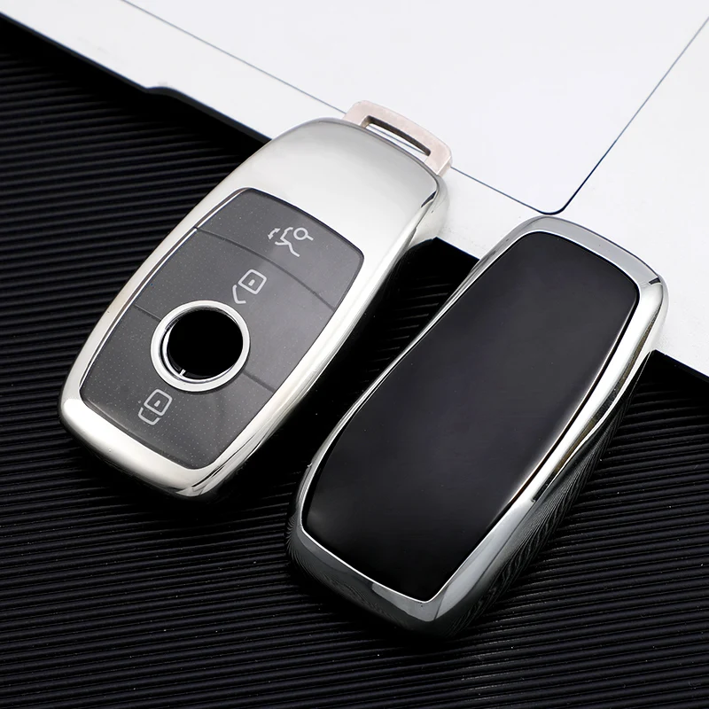 Прозрачный чехол из ТПУ для автомобильного ключа Mercedes Benz E C S GLC Class E200 E400 E63 W213 S550 S560