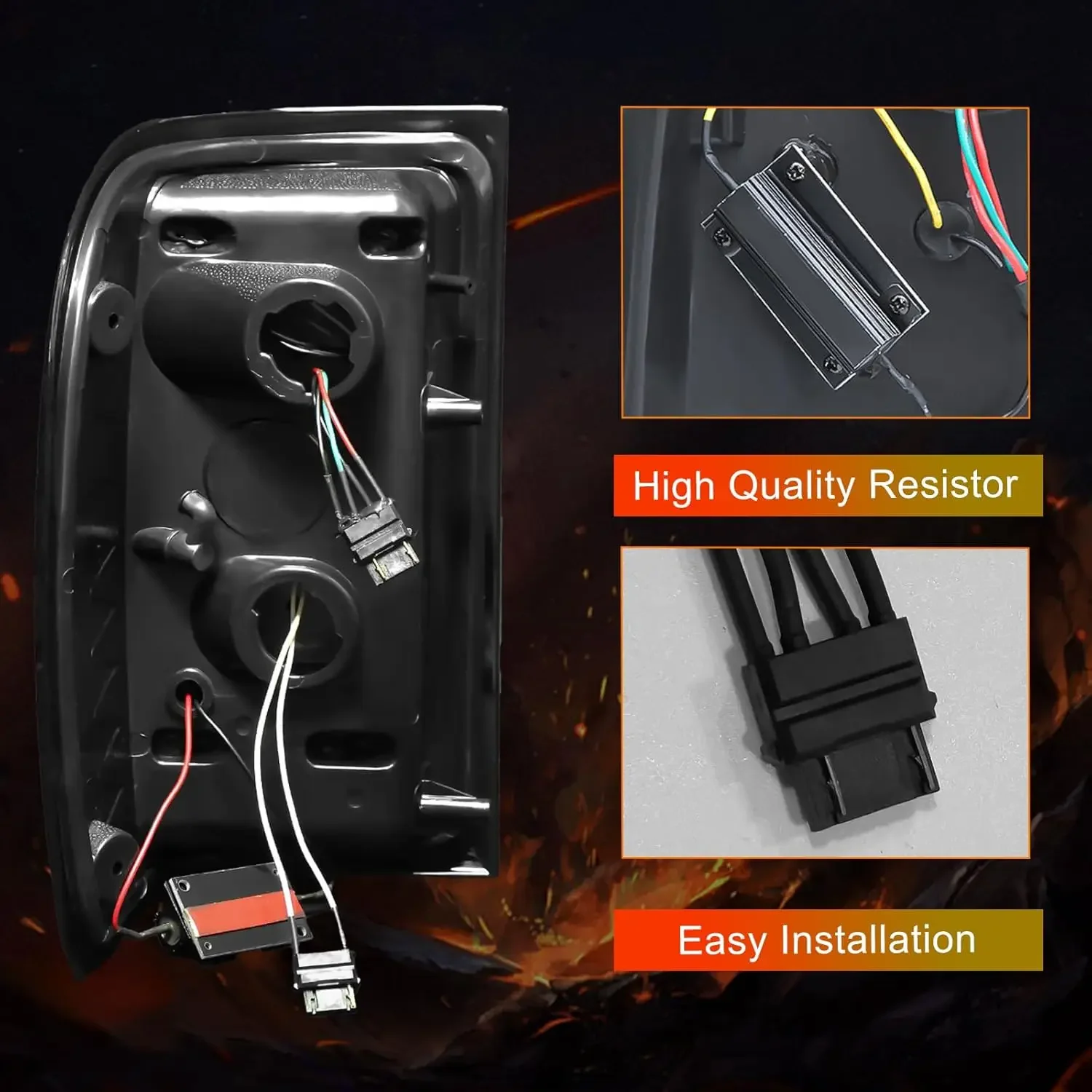 Фото Задние фонари LXBY Full LED для Ford Ranger 2001-2011: Светодиодные задние фонари в сборе, указатели поворота, ходовые огни, стоп-сигналы, фонари заднего хода №4