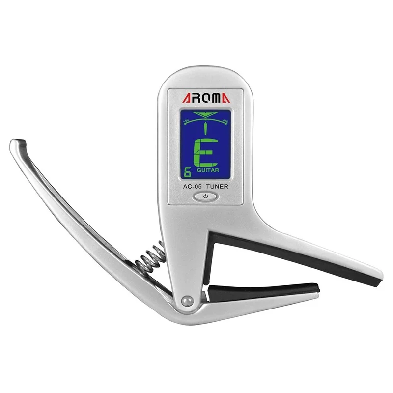 

Portable Aroma AC-05 Clip-on Guitar Tuner Capo 2-in-1 for Guitar Bass Chromatic Multifunction Universal