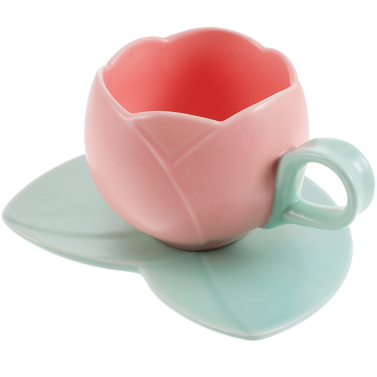 

Cup Coffee Mugs Ceramic Mug Tea Saucer Cups Porcelain Funny Milk Tumbler Espresso Flower Tulip Drinking Water Cappuccino Latte
