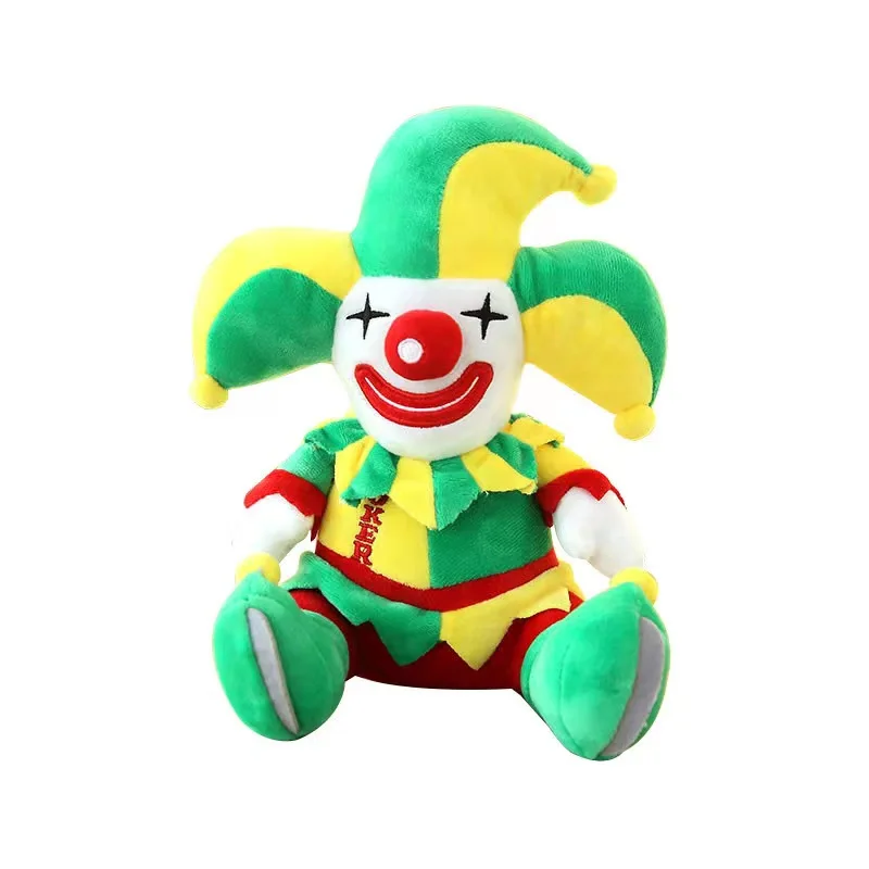 

28/48cm The Joker Plush Toys Cartoon Clown Plushie Doll Soft Joker Pillow Stuffed Toy for Children Birthday Christmas Gifts