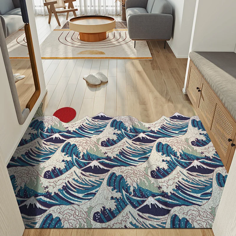 

2022 New Mats Carpet Indoor Outdoor Doormats PVC Silk Loop Anti-Slip Kitchen Bathroom Home Hotel Floor Entrance Mat