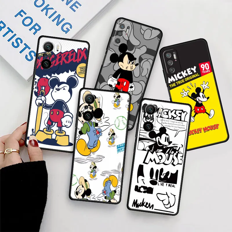 

Роскошный чехол с изображением Микки Мауса Для Redmi Note 11 10 Pro 9S 9 8 8T 12 7 10C 9 12 K40 9A