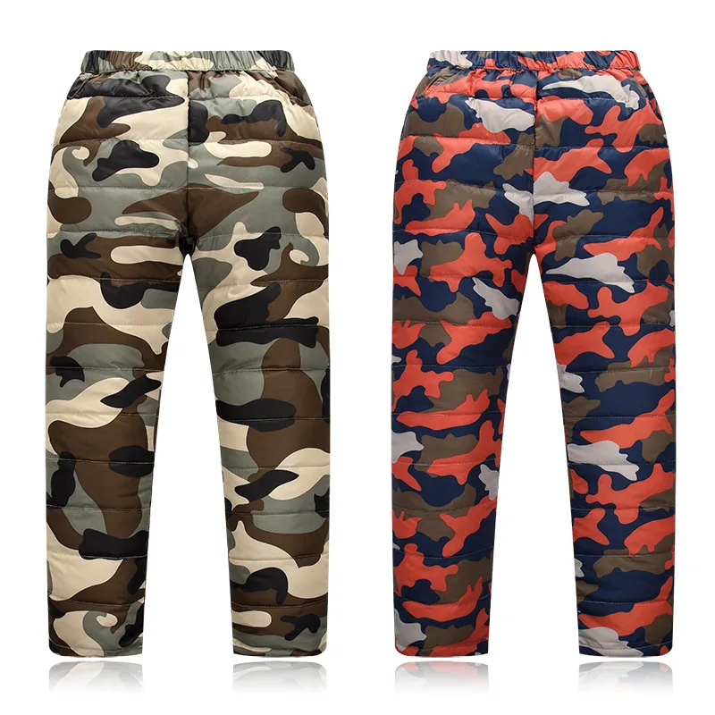 2021 New Boys and girls down cotton trousers 2-12 years old thick warm pants, baby winter trousers children's thick Sweatpants