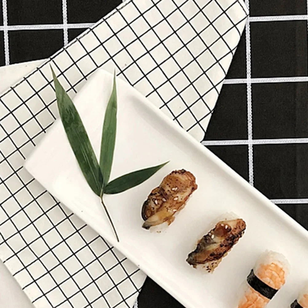 100 шт. суши бамбуковые листья поддельные тарелки украшения аксессуары лист