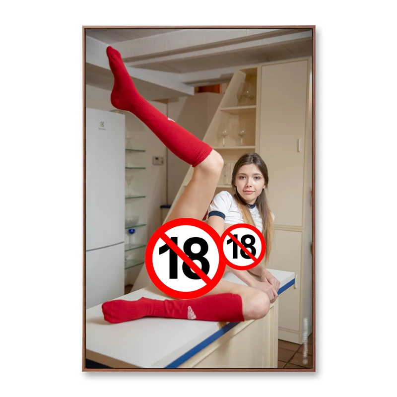 Mila Azul телесного цвета секс-девушки без цензуры картина настенный декор печать на