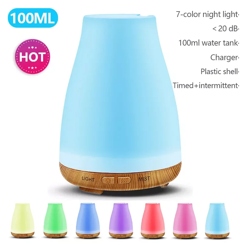 

100ml Aromatherapy diffuser Humidifier Xiomi timing aroma diffuser Machine essential oil ultrasonic Mist Maker for Home