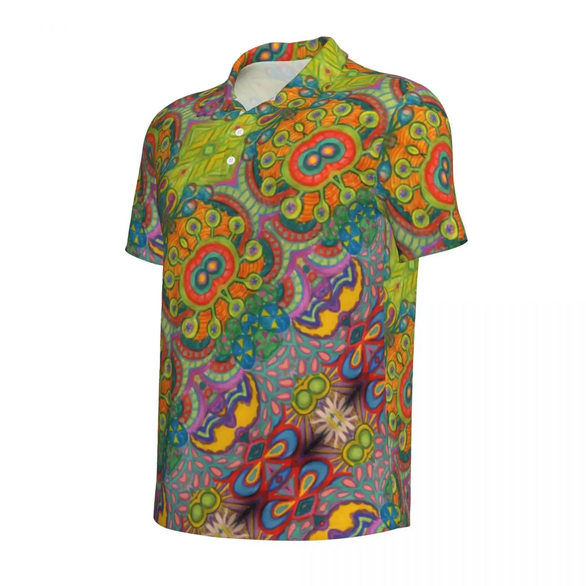 Рубашки поло в стиле ретро с принтом 60-х годов мужские повседневные рубашки