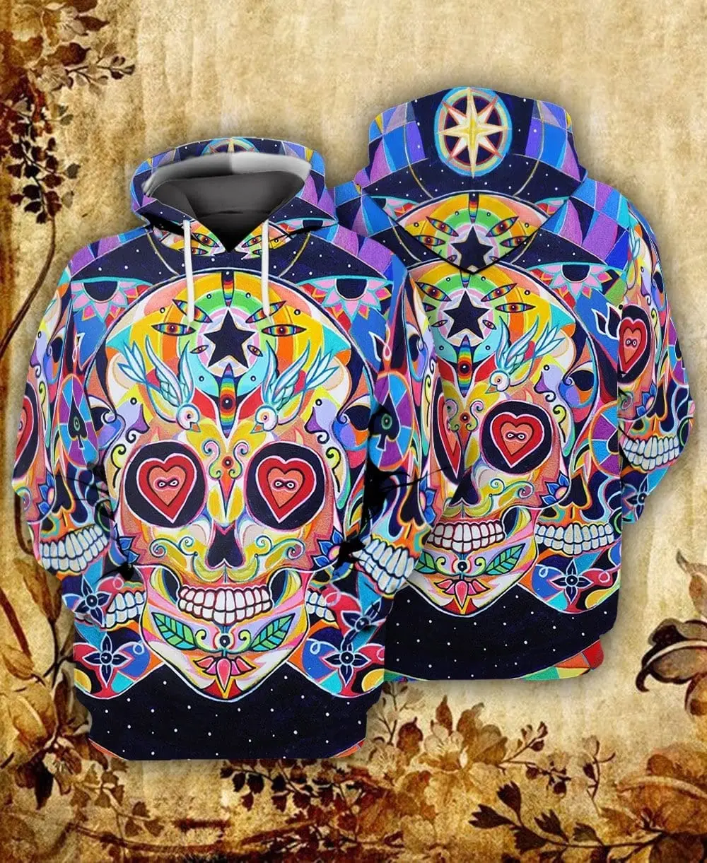 Skull 3D Print Hoodie Men's Christmas Gift Sweatshirt