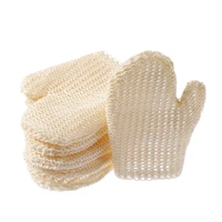 comfortable sisal bath gloves household item body wash shower back exfoliating scrub towels horny mud remover cleaning tools